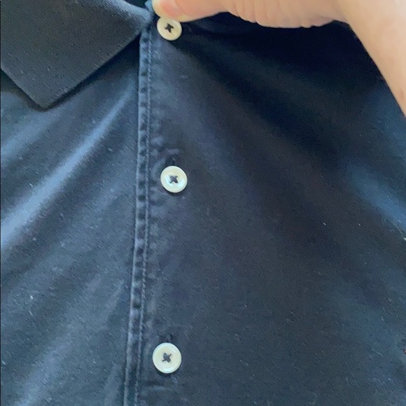 FAIRWAY & GREENE BLACK COTTON GOLF SHIRT MENS SZ L - Picture 4 of 5